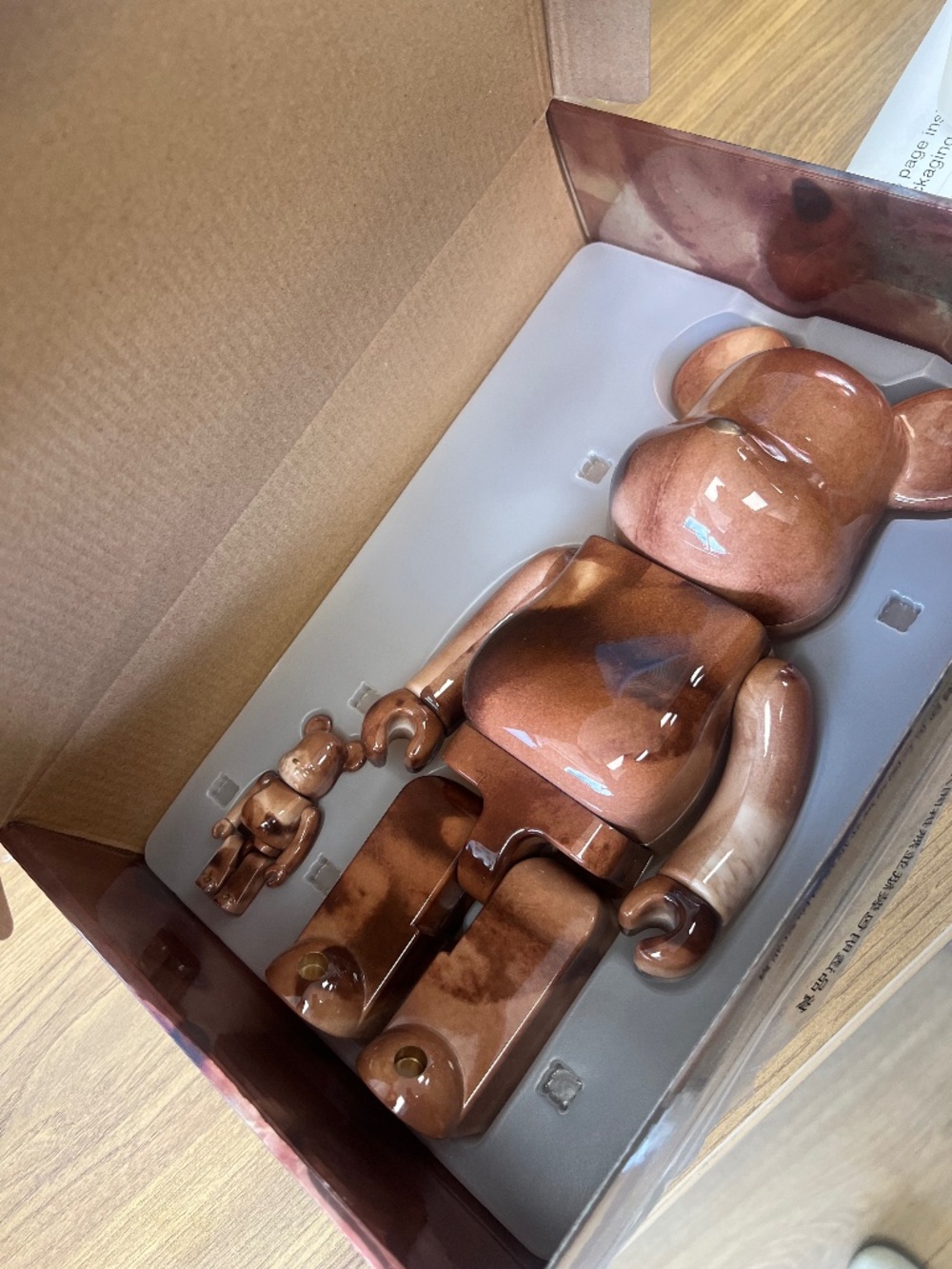 Brown Bearbrick Pushead #4 100% & 400%